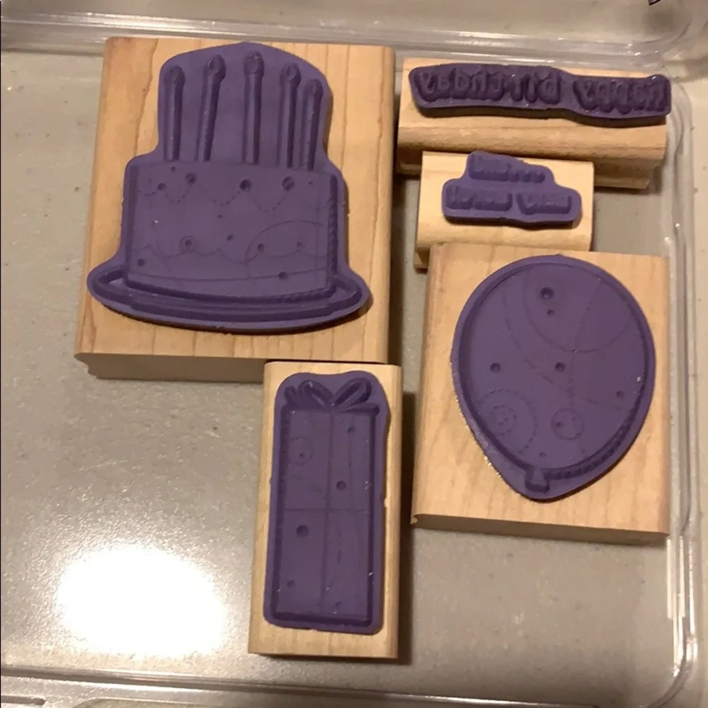 🎭 3/$25 - Stampin Up! Birthday Whimsy set of 6